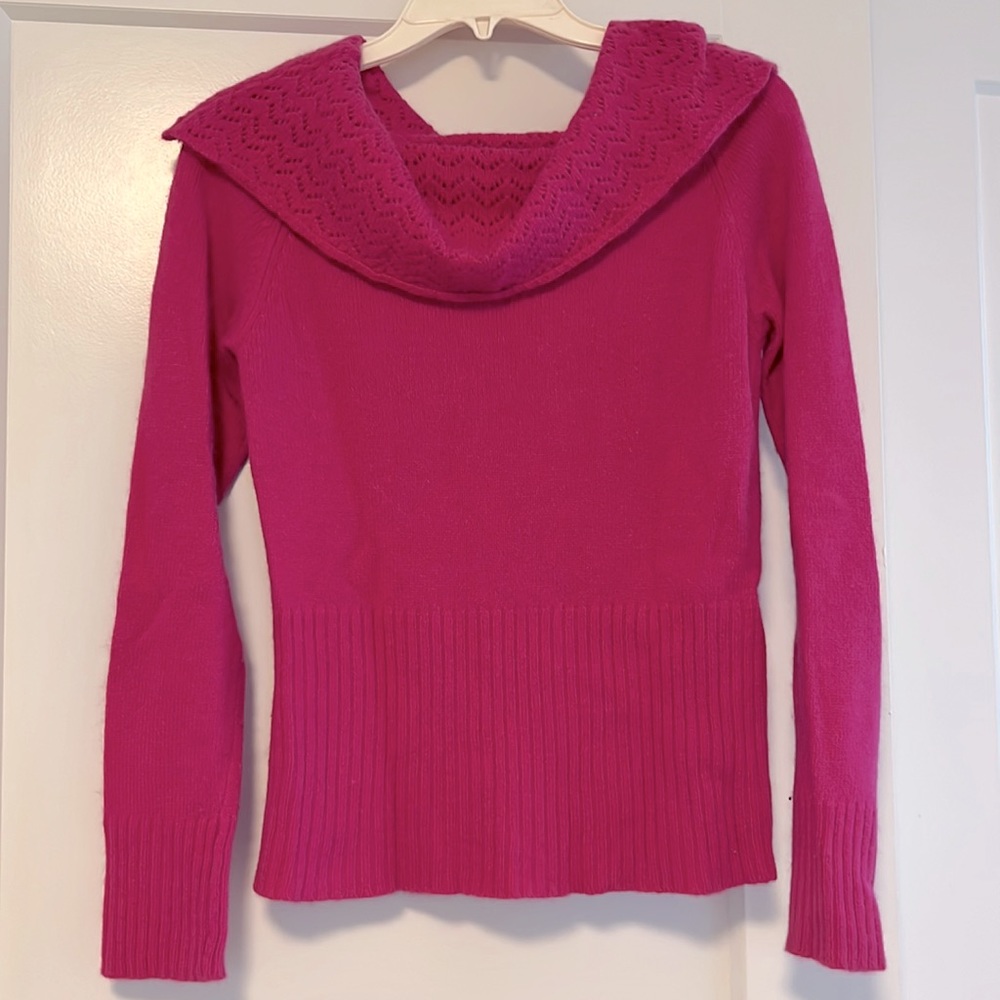 Pink Angora & Wool Sweater M